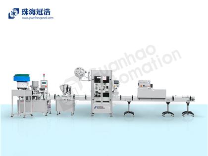 全自动液体灌装旋盖生产线